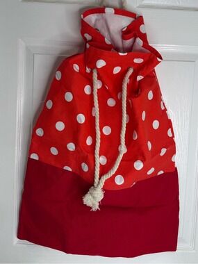 CUBBIES RED AND WHITE POLKADOT SACK